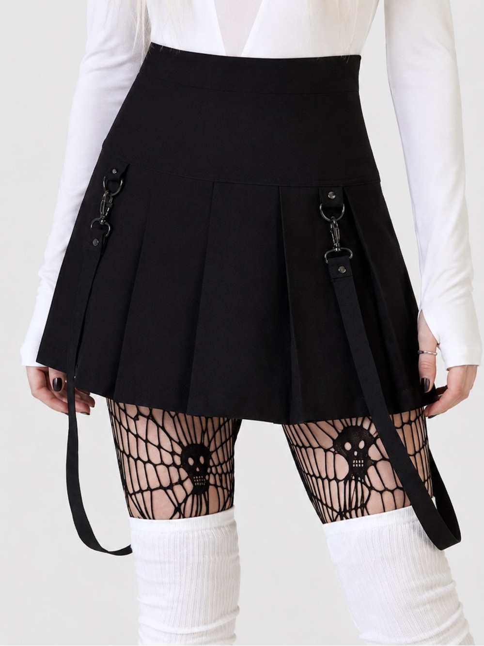 Killstar Merely A Madness Mini Skirt Small